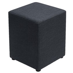 Ottoman Square 350mm Poly Fabric/Graphite Grey