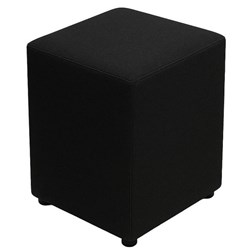 Ottoman Square 350mm Poly Fabric/Ebony Black