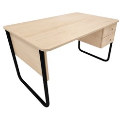 SitRite Uni Teachers Desk 1200x720mm Maple/Black