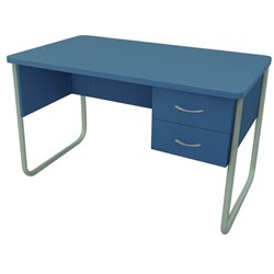 SitRite Uni Teachers Desk 1200x720mm Pro Blue/Silver