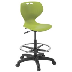 Omni Swivel Highlift Chair Polypropylene Green