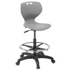 Omni Swivel Highlift Chair Polypropylene Grey