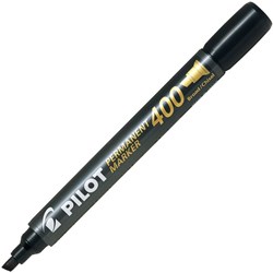 Pilot 400 Black Permanent Markers Chisel Tip, Pack of 12