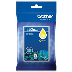 Brother LC536XLY Yellow Ink Cartridge

