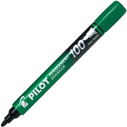 Pilot SCA-100 Green Permanent Markers Fine Bullet Tip, Pack of 12