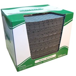 SpillTech Universal Absorbent Pads 400x500mm 400gsm, Carton of 100