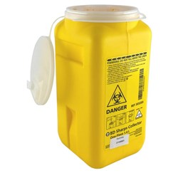 BD Sharps Plastic Disposable Bin 1.4L