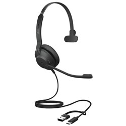 Jabra Evolve2 30 SE UC Mono USB-C/A Headset Black
