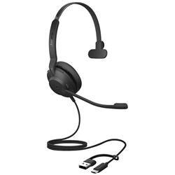 Jabra Evolve2 30 SE MS Mono USB-C/A Headset Black