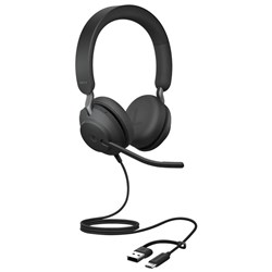 Jabra Evolve2 40 SE UC Stereo USB-C/A Black