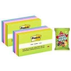 Post-It® Notes 655 76x127mm Floral Fantasy, 2 Packs of 5
