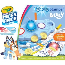 Crayola Colour Wonder Magic Bluey Light Up Stamper Kit