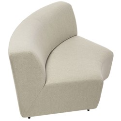 Eden Anchor Modular Internal Curve Sofa Polyester Fabric/Natural Oatmeal