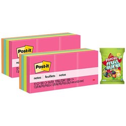 Post-it® Notes 653 35x48mm Poptimistic, 2 Packs of 12