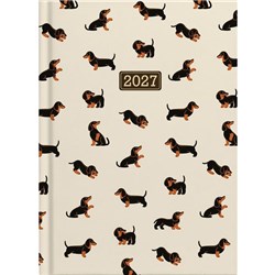 Collins A51 Diary A5 Day Per Page 2027 Dachshund