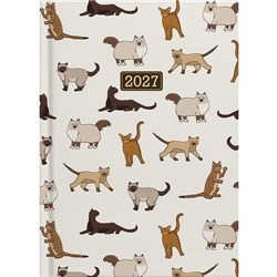 Collins A51 Diary A5 Day Per Page 2027 Cats