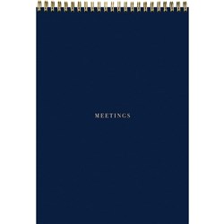 Collins B5 Meeting Pad 50 Sheets Navy