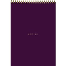 Collins B5 Meeting Pad 50 Sheets Mulberry