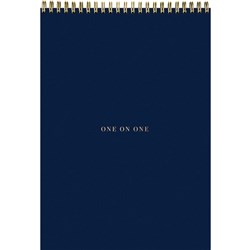 Collins B5 1 On 1 Meetings Pad 50 Sheets Navy