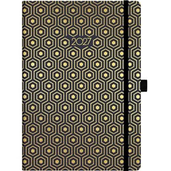 Collins A53 Diary A5 Week To View 2027 Foil Geometric Assorted Designs