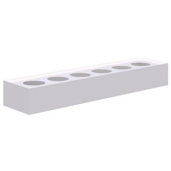 Fortis Steel Planter Box 180x1800x450mm White