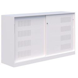 Fortis Sliding Door Key Lock Cabinet 1020x1800mm White