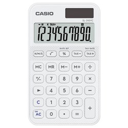 Casio SL310 Handheld Calculator White
