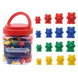 Learning Toolbox Weighted Bears Assorted Colours, Pack of 96