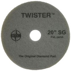 Twister Diamond Floor Pads Extreme 20" 510mm Grey, Pack of 2