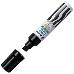 Pilot Super Color SCA-6600 Black Jumbo Permanent Marker Refillable Chisel Tip