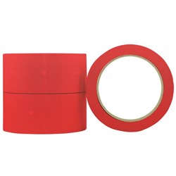Pomona Vinyl Tape S350R 36mm x 66m Red, Carton of 48 Rolls