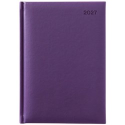 Winc A41 1/2 Hour Appointment Diary Soft Touch A4 1 Day Per Page 2027 Purple