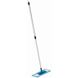 Raven Glide Mop With Telescopic Handle & Microfibre Pad Twin Pack