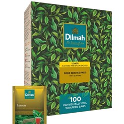 Dilmah Enveloped Lemon Tea Bags Box of 100