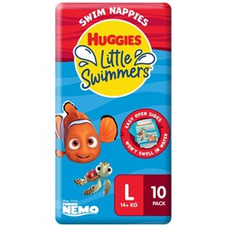 Huggies Little Swimmers Nappies Large Carton of 3 Packs of 10