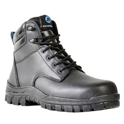Bata Saturn Lace-Up Safety Boots Size 8 Black