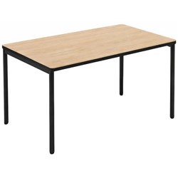 Mobel Student Desk Double 1200x600x730mm Oak/Black (Min. Order Qty 5)