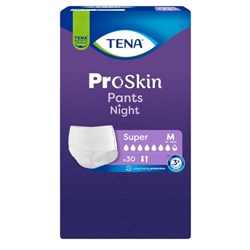 TENA ProSkin Night Super Continence Pants Medium, Carton of 2 Packs of 30