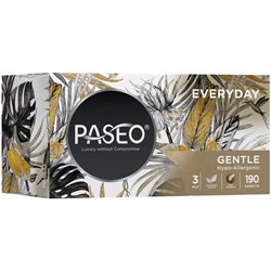 PASEO Everyday 3 Ply Facial Tissue, Pack of 190 Sheets