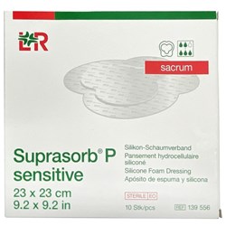 Suprasorb P Sensitive Foam Border Sacrum Large Dressing 230x230mm, Box of 10