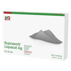 Suprasorb Liquacel Ag Wound Dressing 50x50mm, Box of 10