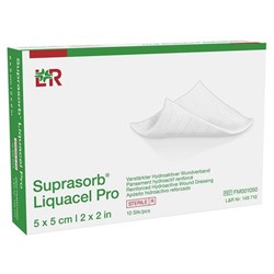 Suprasorb Liquacel Pro Hydroactive Fibre Dressing 50x50mm, Box of 10
