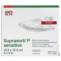 Suprasorb P Sensitive Silicone Foam Dressing 125x125mm, Box of 10