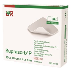 Suprasorb P PU Foam Dressing 100x100mm, Box of 10
