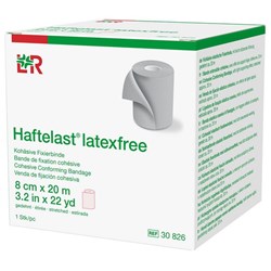 Haftelast Cohesive Conforming Bandage Latex Free 80mm x 20m Cream