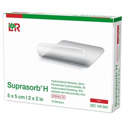 Suprasorb H Hydrocolloid Thin Wound Dressing 50x50mm, Box of 10