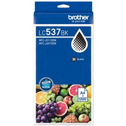 Brother LC537BK Black Ink Cartridge