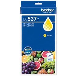 Brother LC537Y Yellow Ink Cartridge