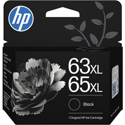 HP 63/65 XL Original High Yield Black Ink Cartridge