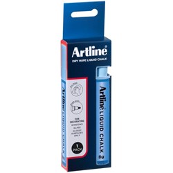 Artline Liquid Chalk Dry Wipe Bullet Marker Blue